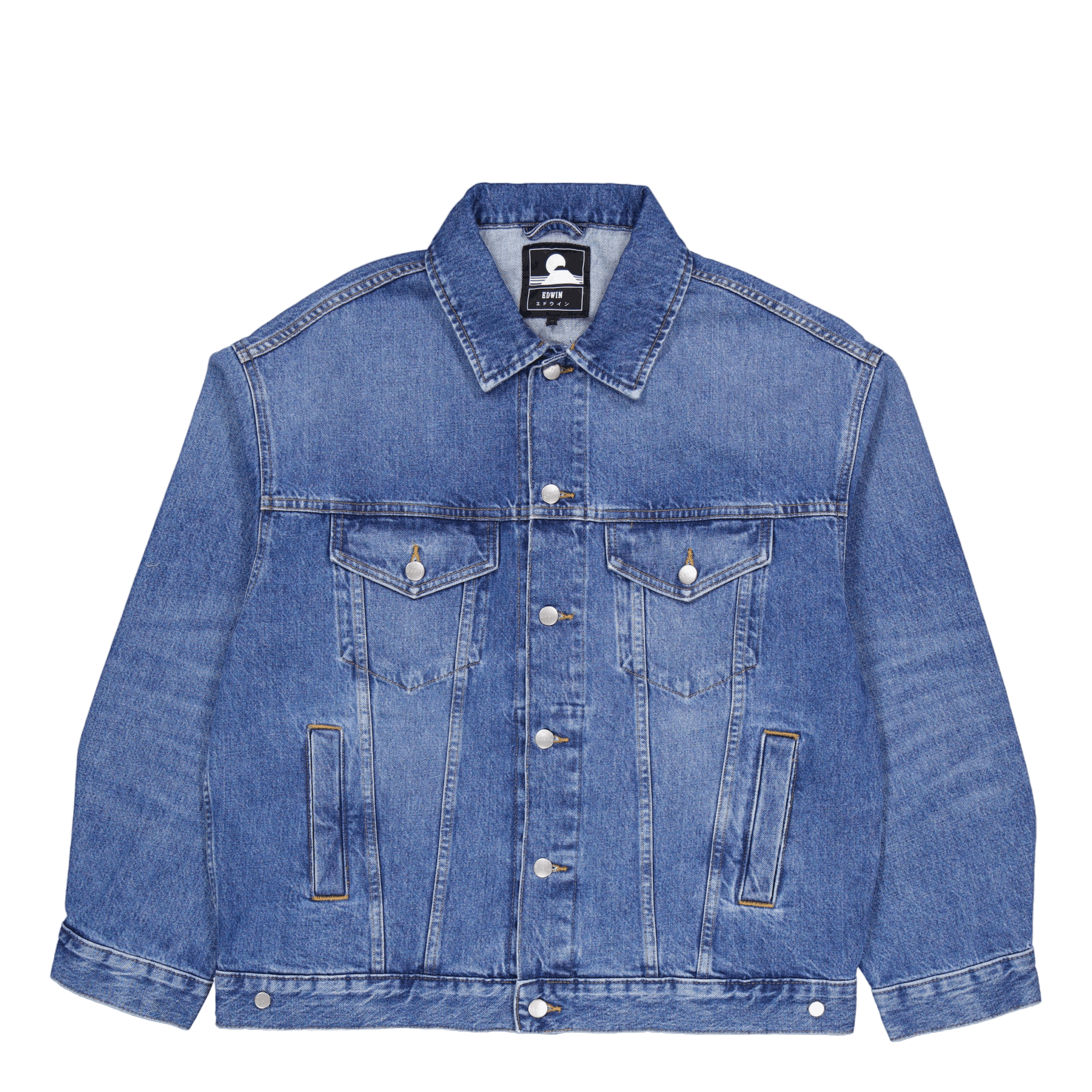 Edwin Eu - trucker Jacket Blue