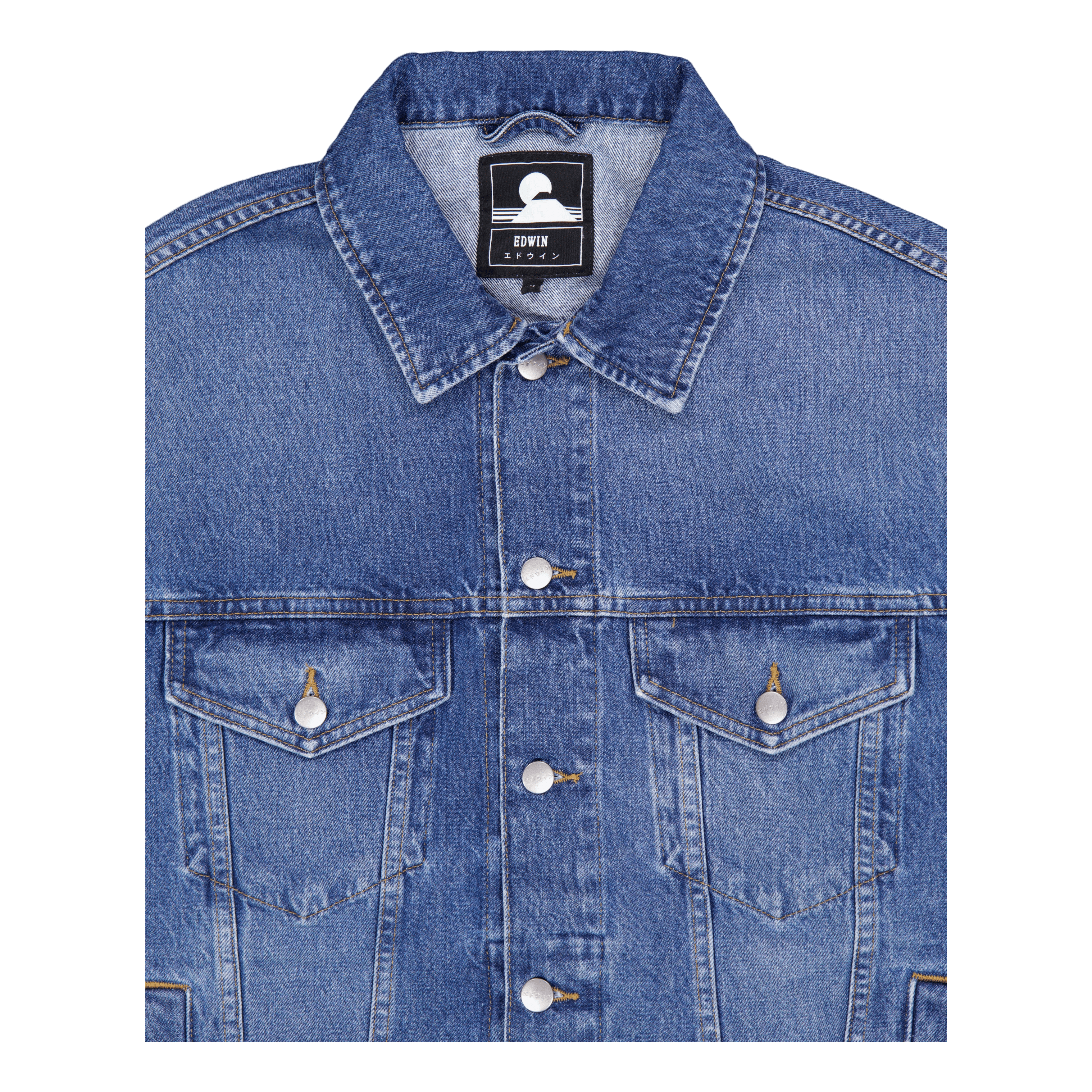 Edwin Eu - trucker Jacket Blue
