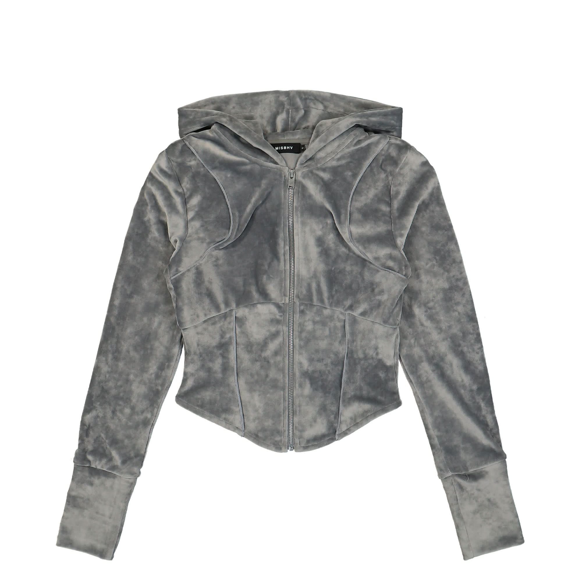 Misbhv Velour Zipped Hoodie