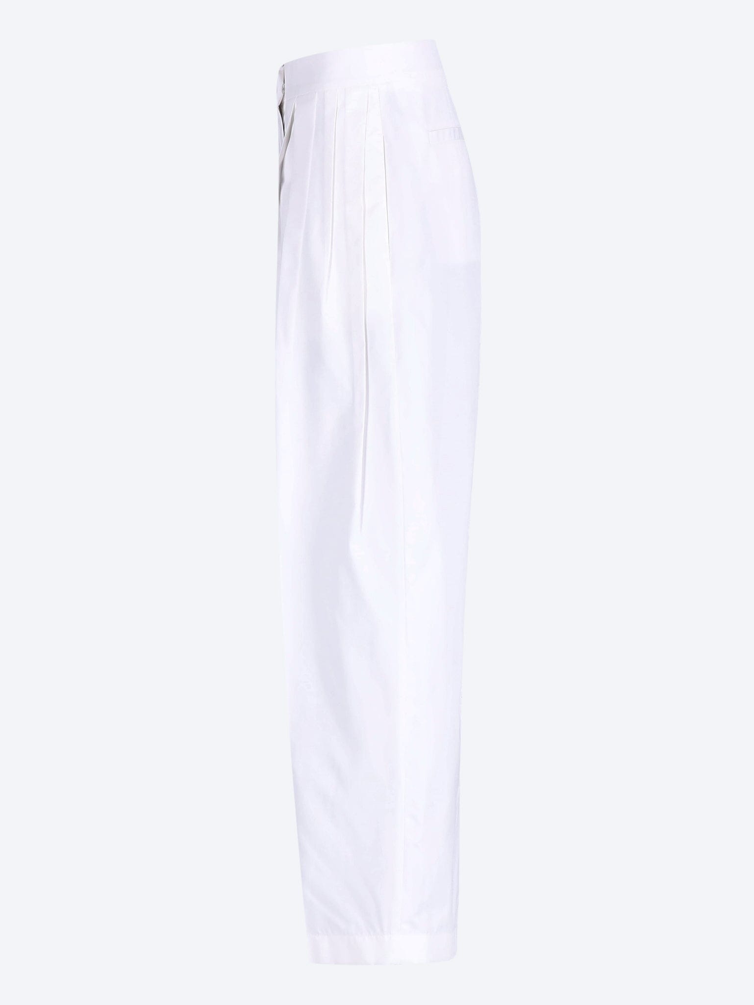 JIL Sander Cotton and silk poplin pants