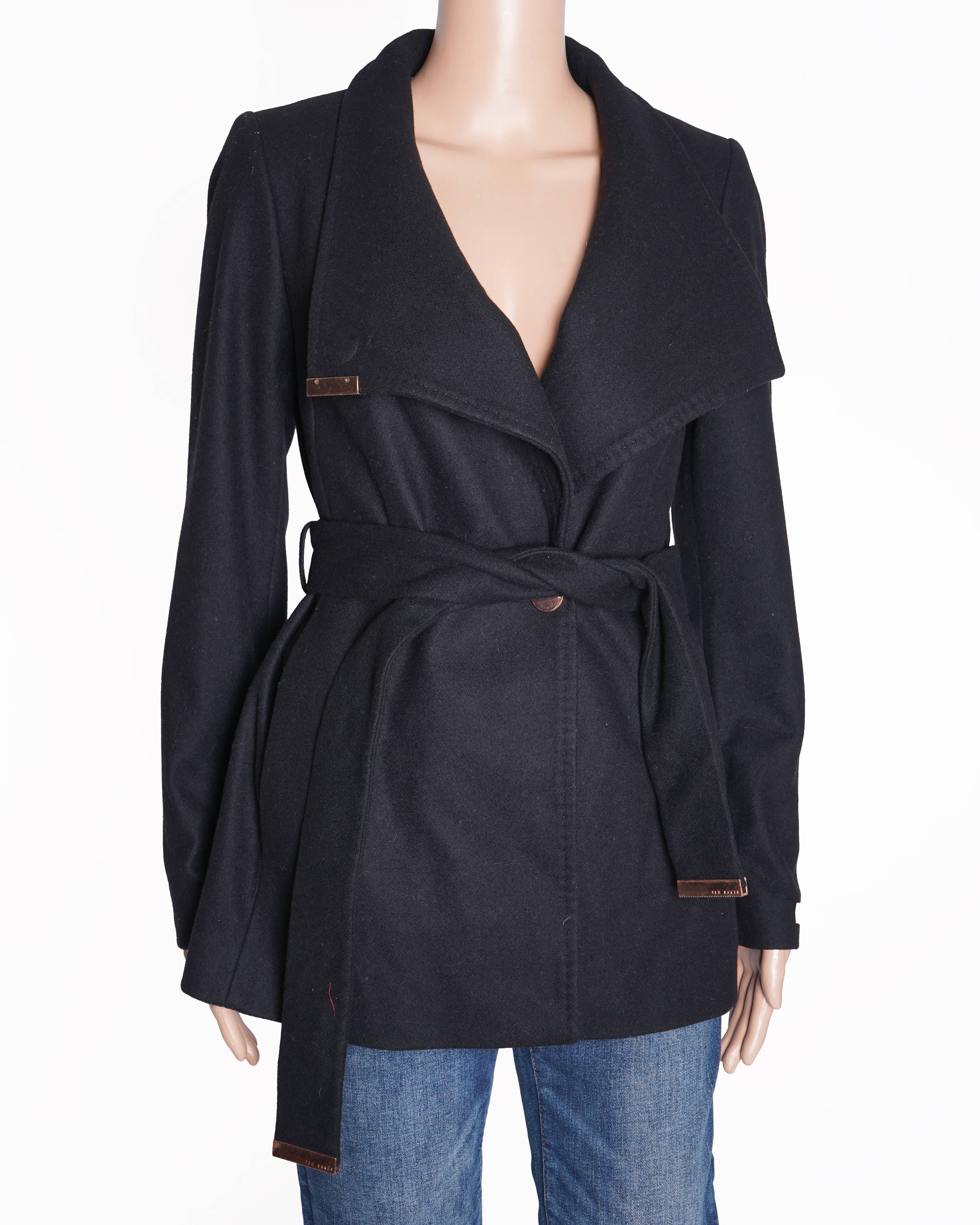 Ted baker black blazer with belt