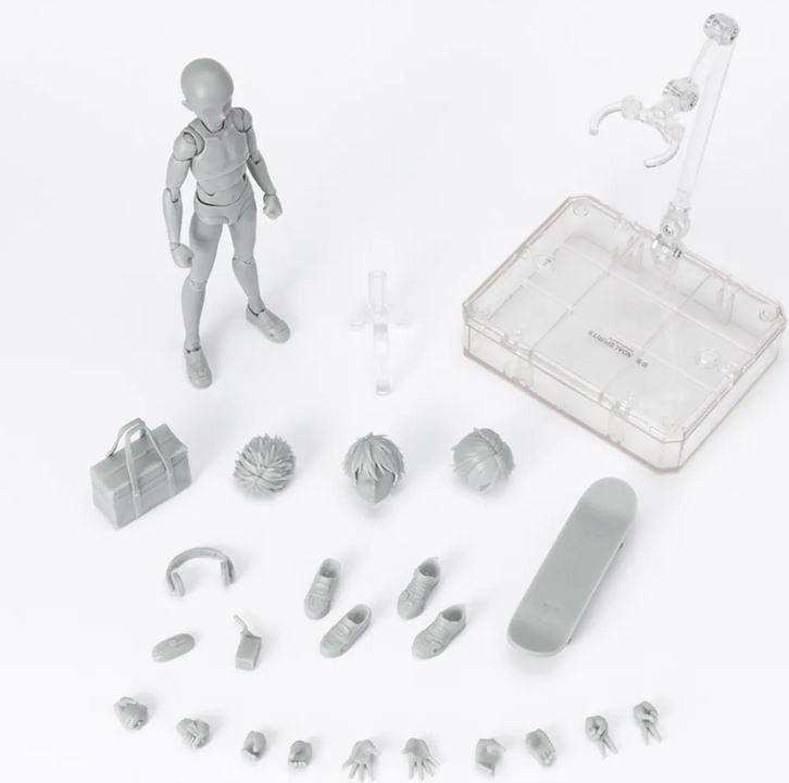 Bandai S.H. Figuarts Body - Kun - School Life - Edition DX SET (Gray Color Ver.) Action Figure