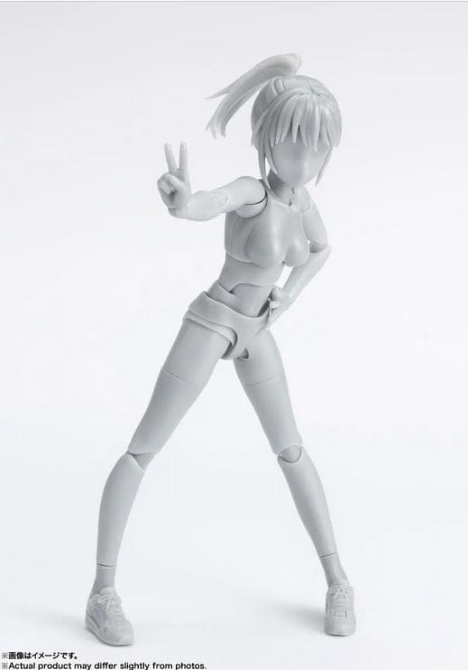 Bandai S.H. Figuarts Body - Chan - School Life - Edition DX SET (Gray Color Ver.) Action Figure
