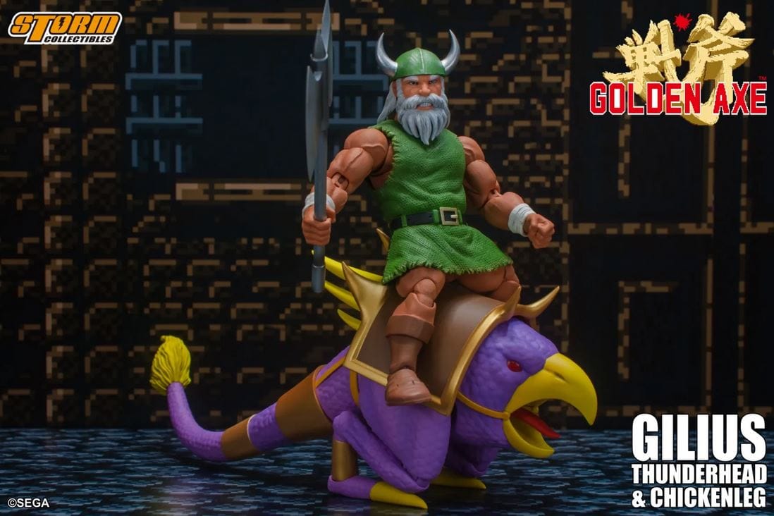 Bandai Storm Collectibles Gilius THunderhead & Chicken Leg Golden Axe, Storm Collectibles 1/12 Action Figure