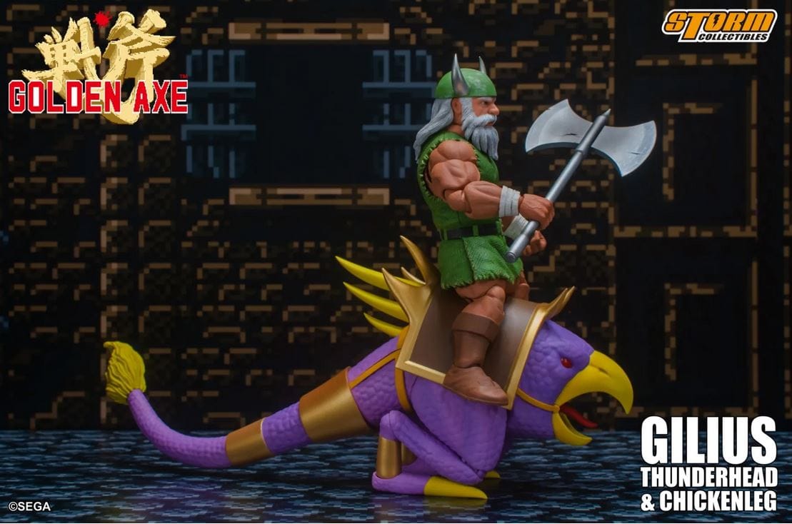 Bandai Storm Collectibles Gilius THunderhead & Chicken Leg Golden Axe, Storm Collectibles 1/12 Action Figure
