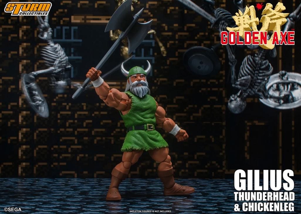 Bandai Storm Collectibles Gilius THunderhead & Chicken Leg Golden Axe, Storm Collectibles 1/12 Action Figure