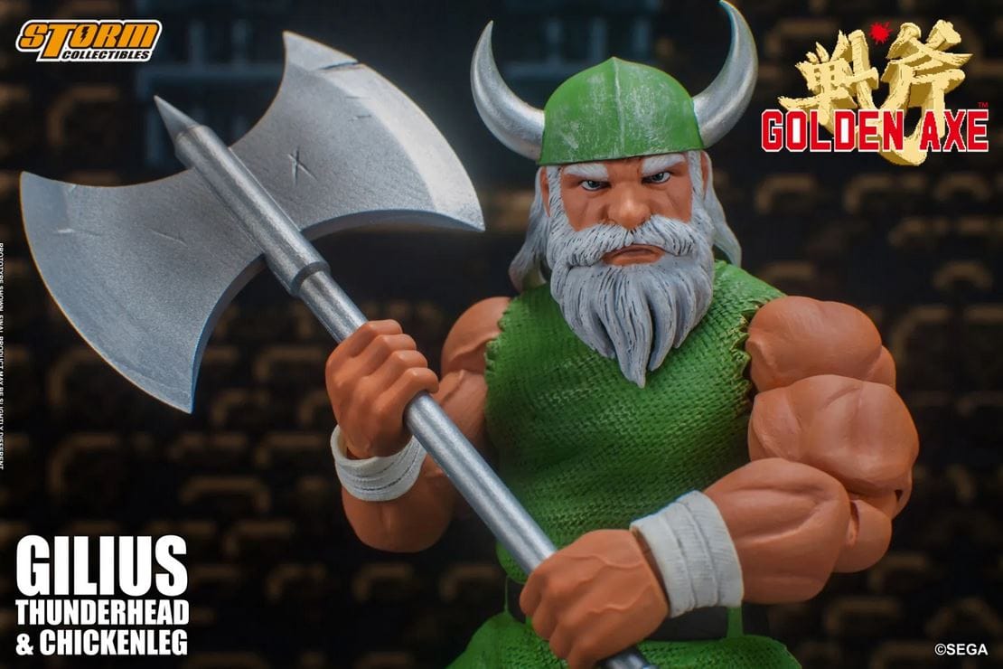 Bandai Storm Collectibles Gilius THunderhead & Chicken Leg Golden Axe, Storm Collectibles 1/12 Action Figure