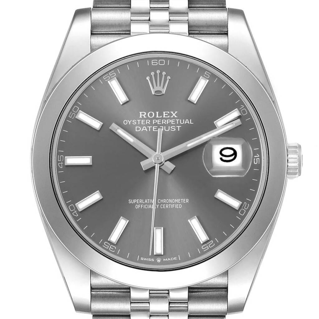 Datejust (Reference 126300). A 41mm stainless steel automatic wristwatch with date. 2022