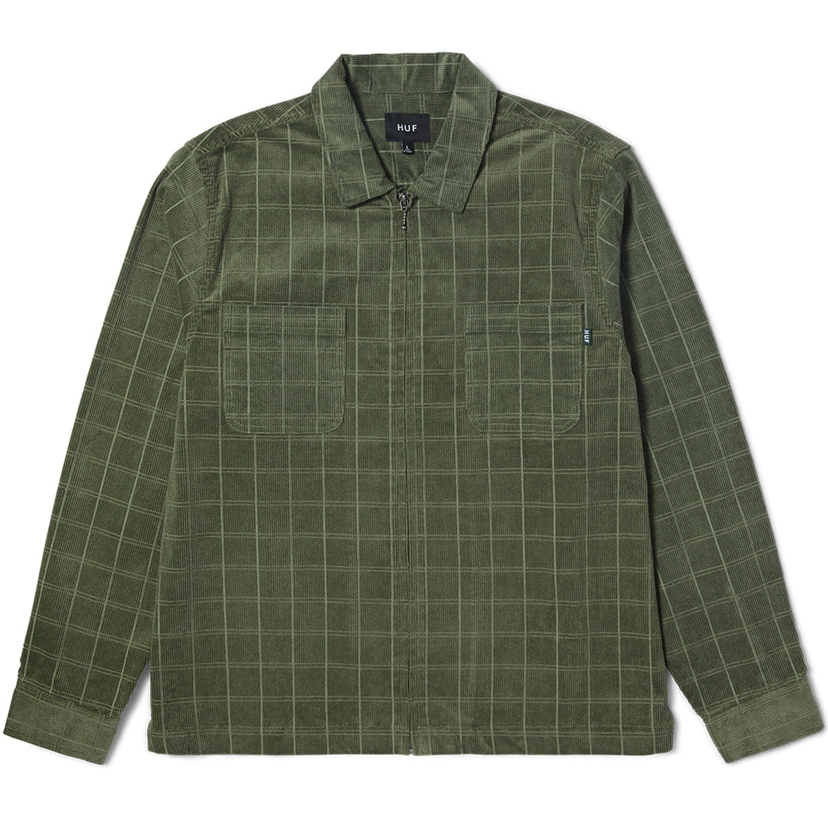 HUF Trenton Zip Shacket (Olive)