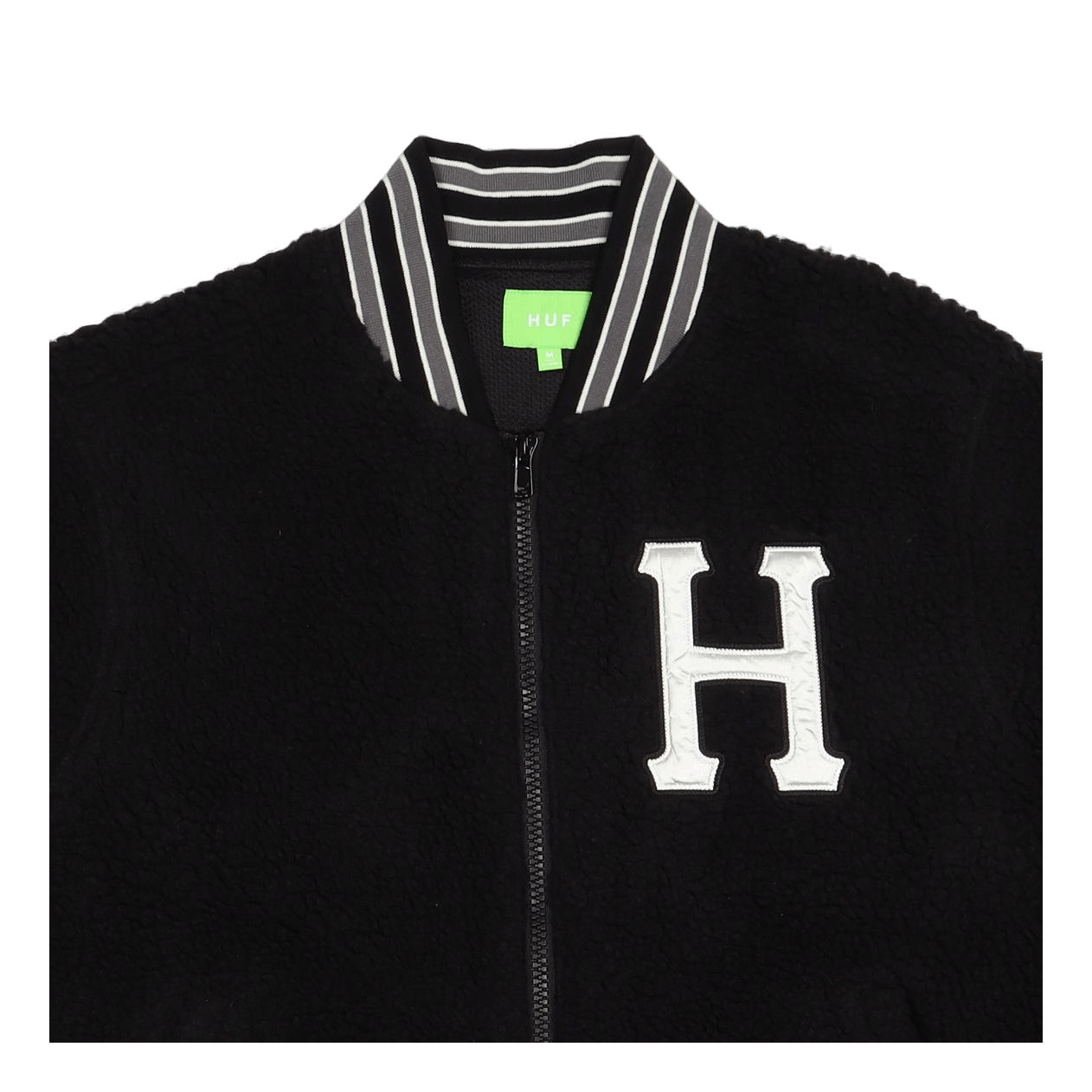 HUF Sherpa Varsity Jacket Black
