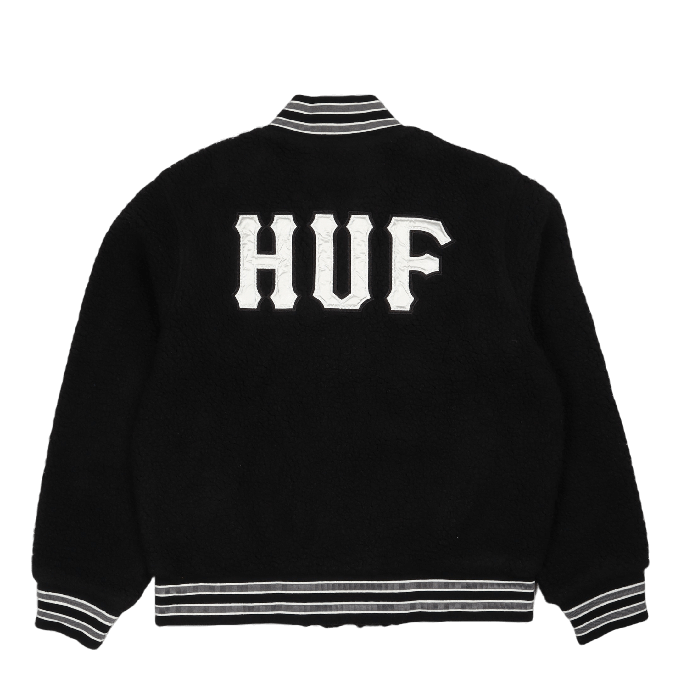 HUF Sherpa Varsity Jacket Black
