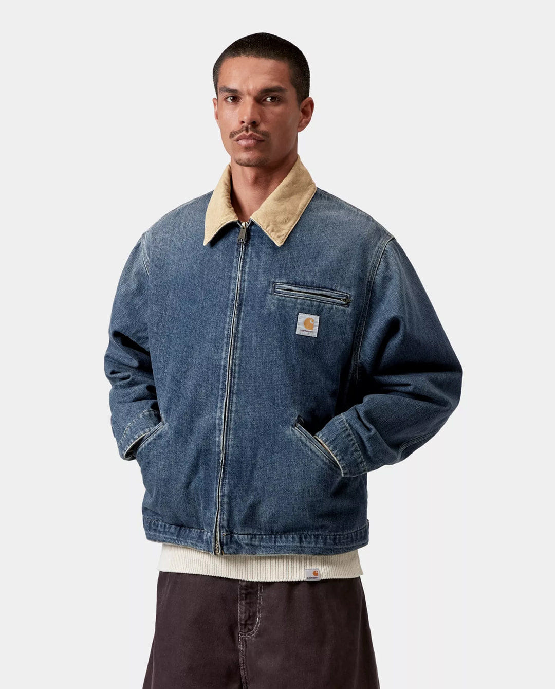 Carhartt WIP - OG Detroit Jacket - Blue/Dusty Hamilton Brown