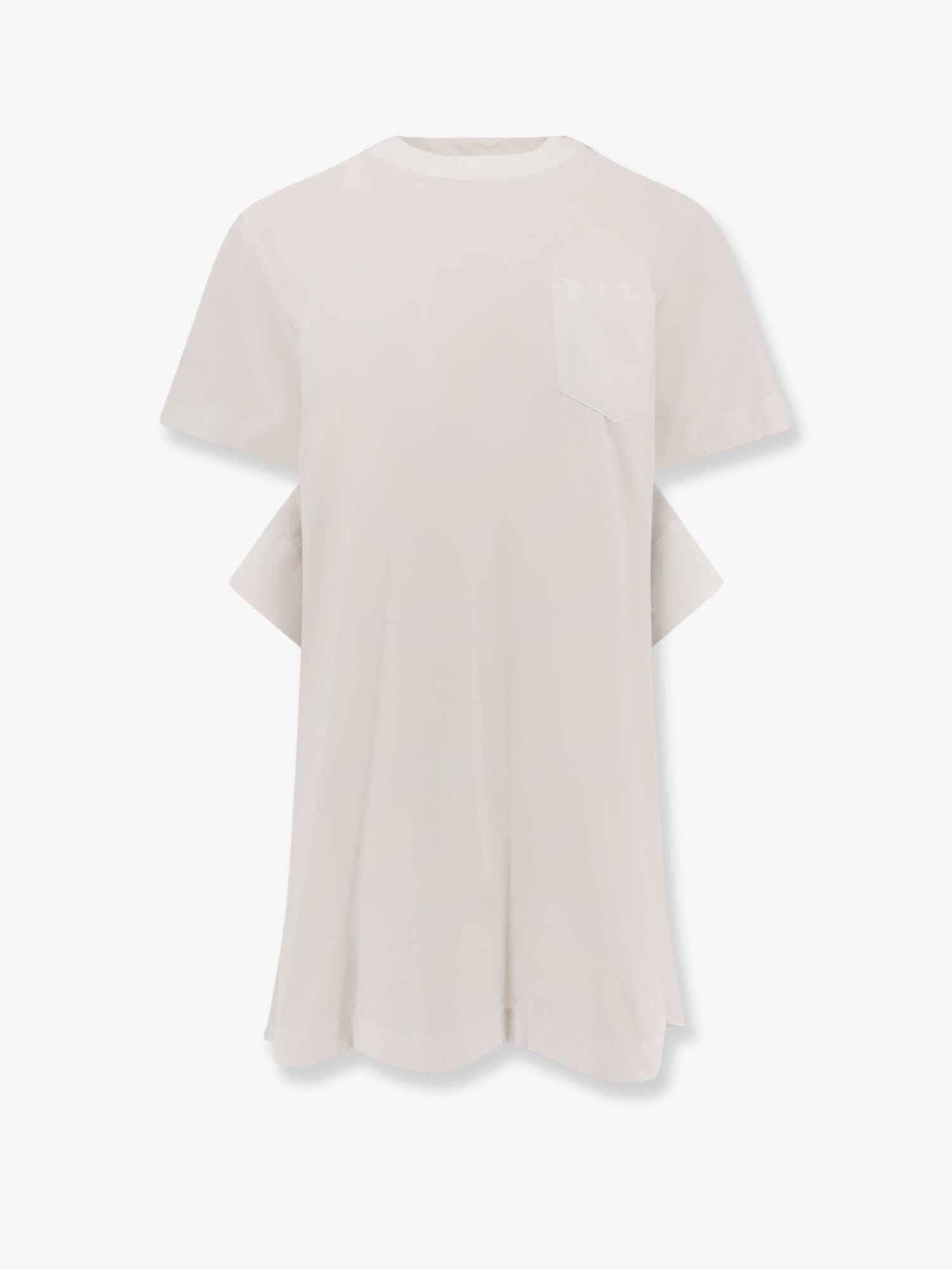SACAI Dress with draped cotton inserts on the back