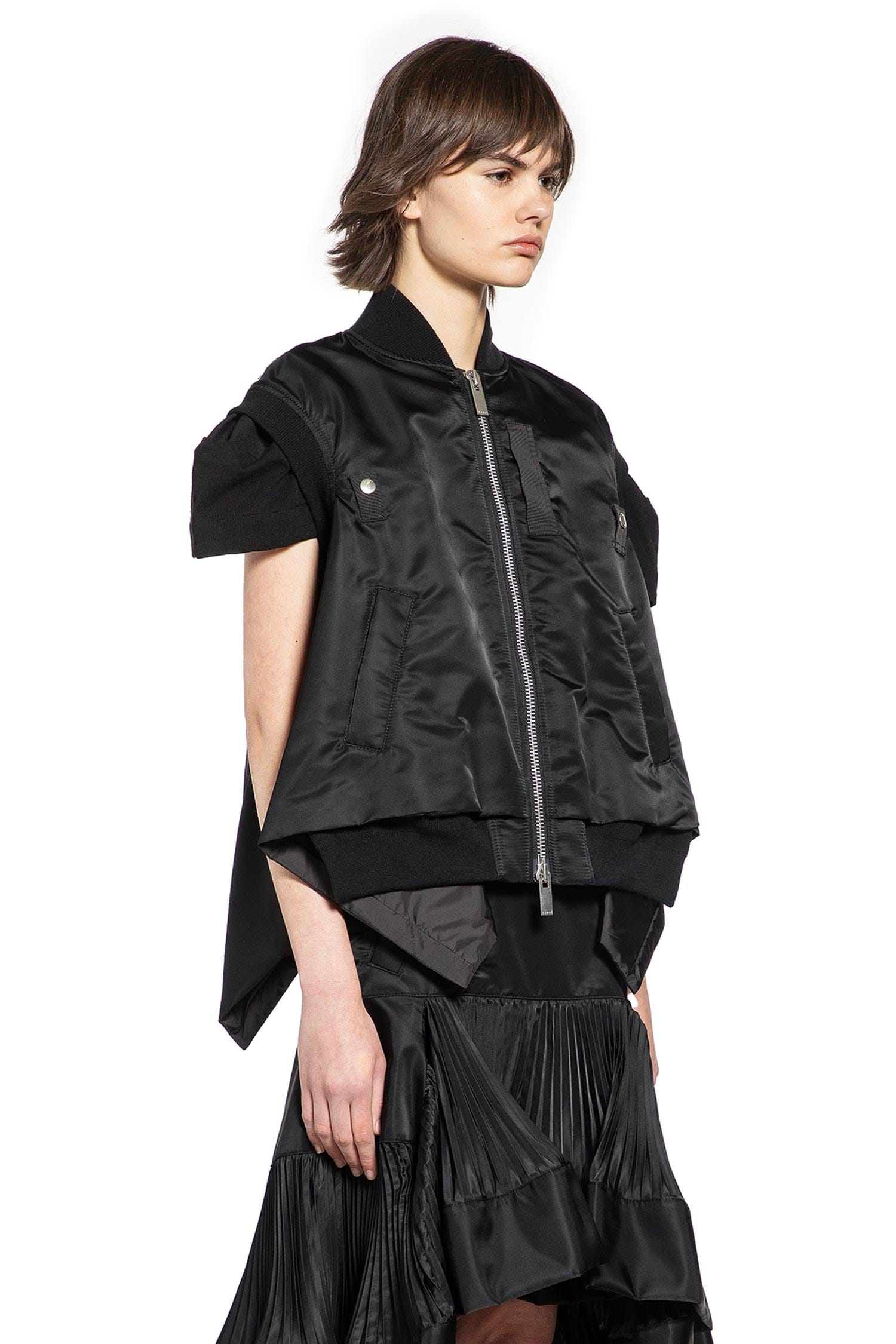 SACAI Nylon Twill Vest