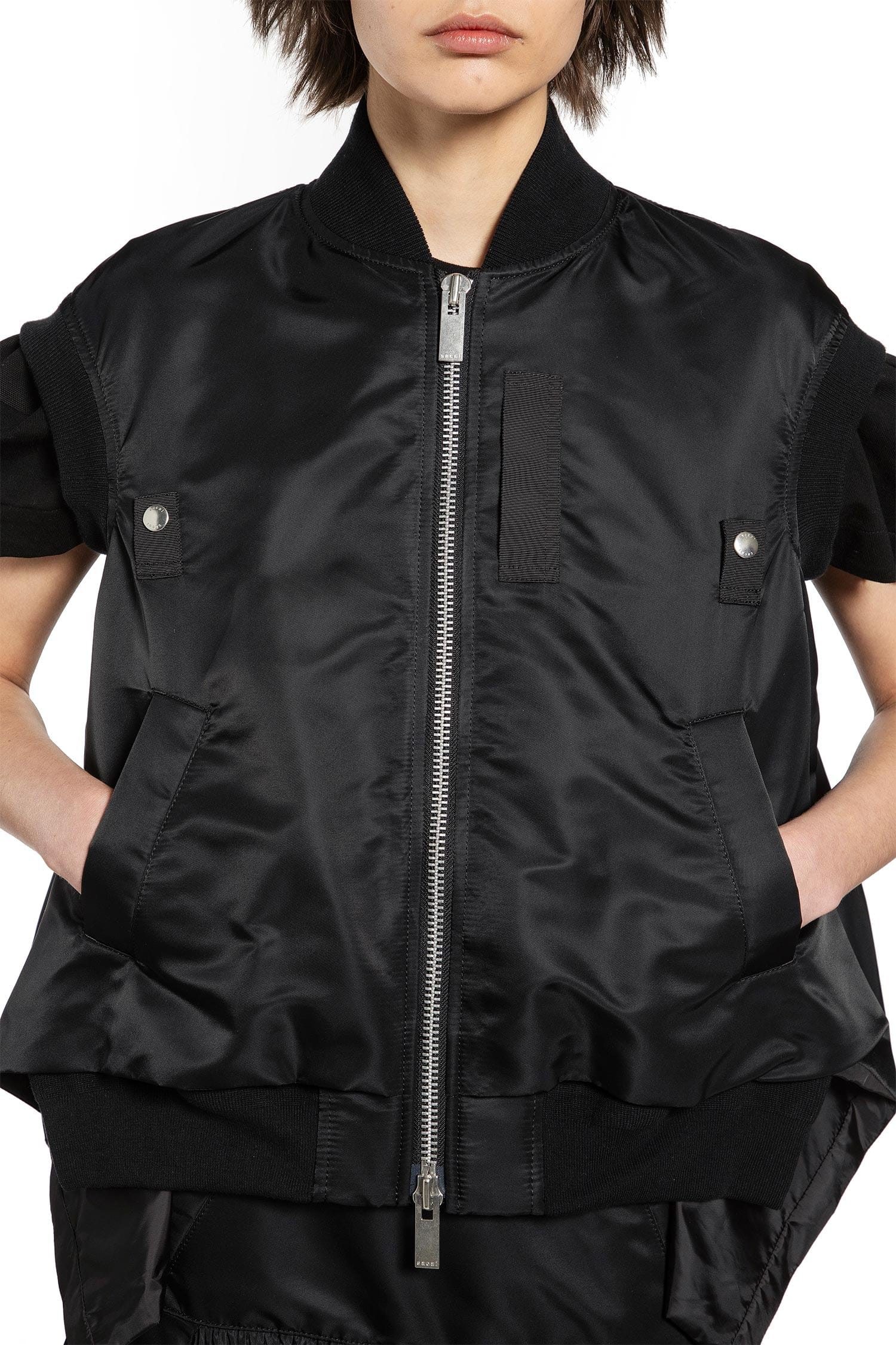 SACAI Nylon Twill Vest