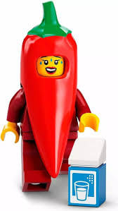 LEGO MINIFIG Chili Costume Fan, Series 22 col22 - 2