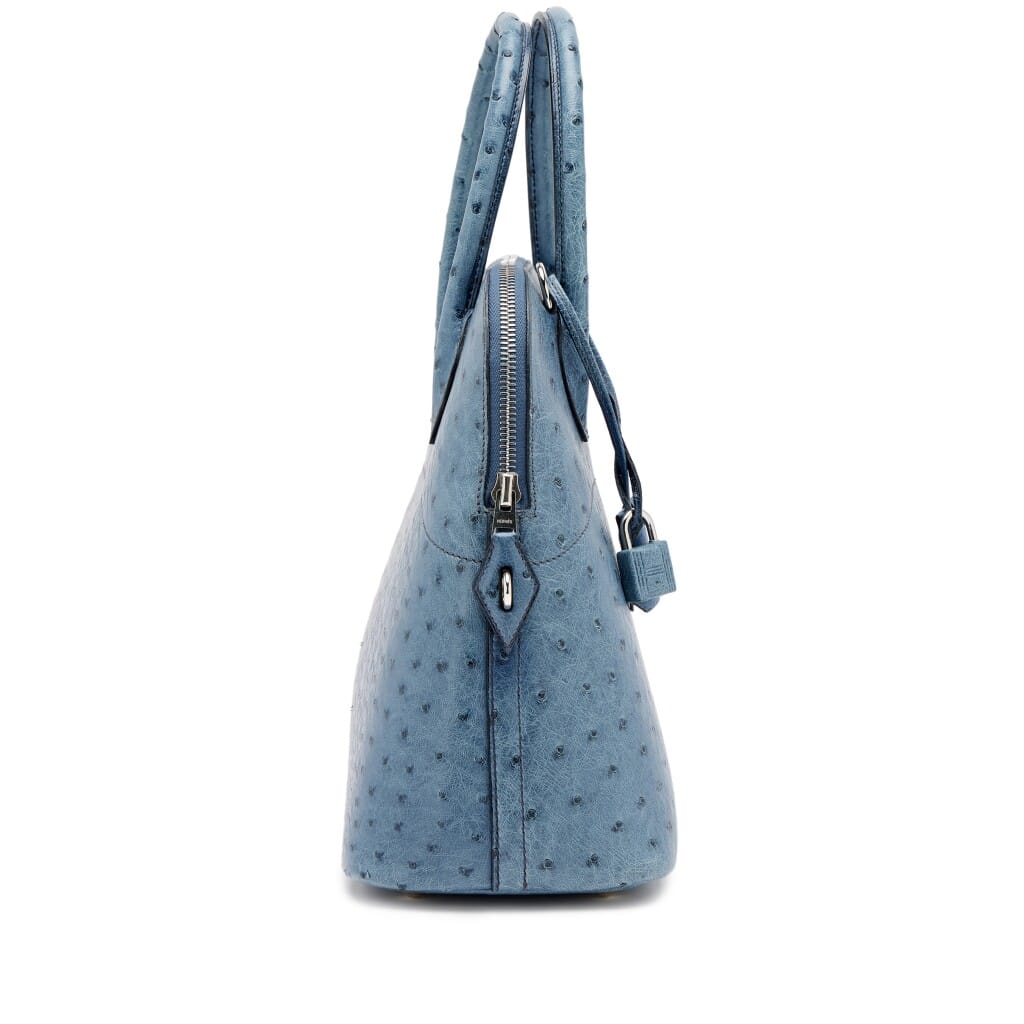 Vintage Bleu Roi Ostrich Bolide 31 Palladium Hardware, 2002