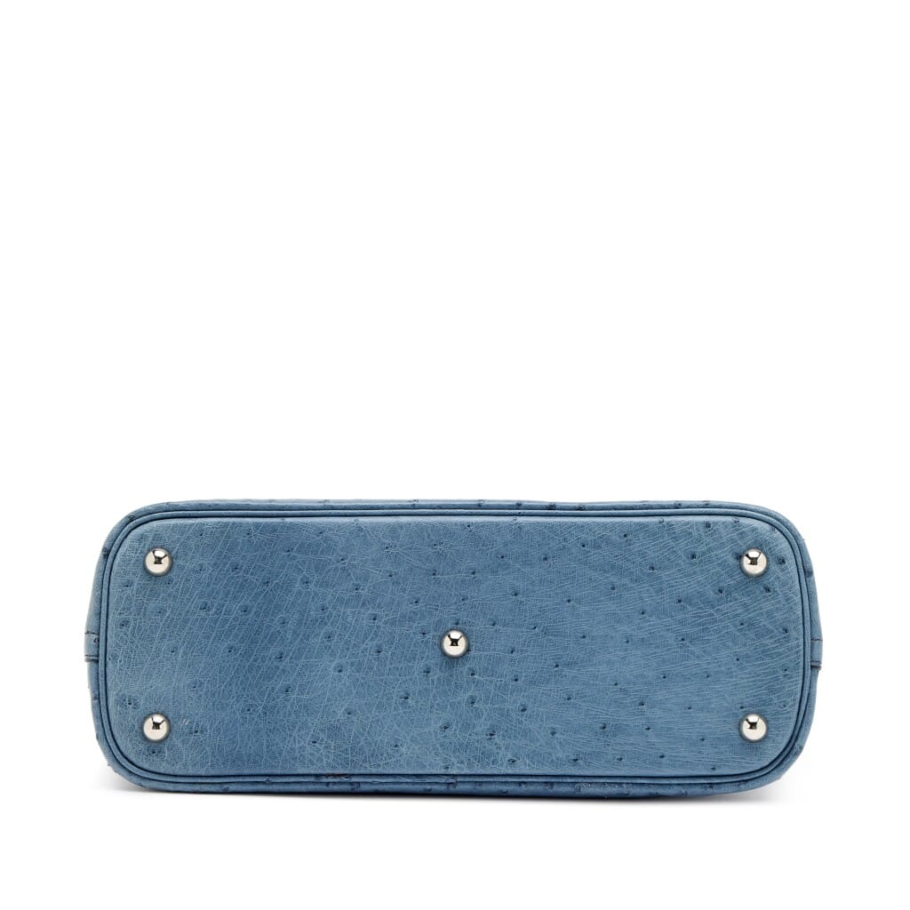 Vintage Bleu Roi Ostrich Bolide 31 Palladium Hardware, 2002