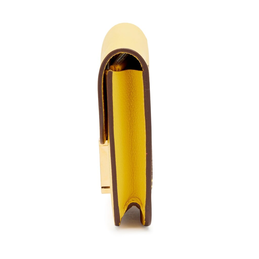 Jaune de Naples Evercolor Constance Slim Wallet Gold Hardware, 2022