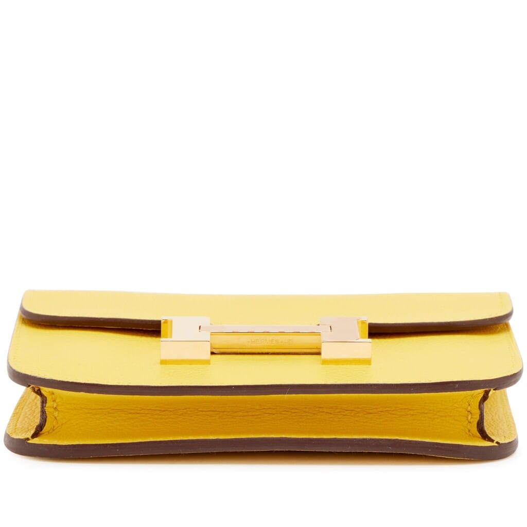 Jaune de Naples Evercolor Constance Slim Wallet Gold Hardware, 2022