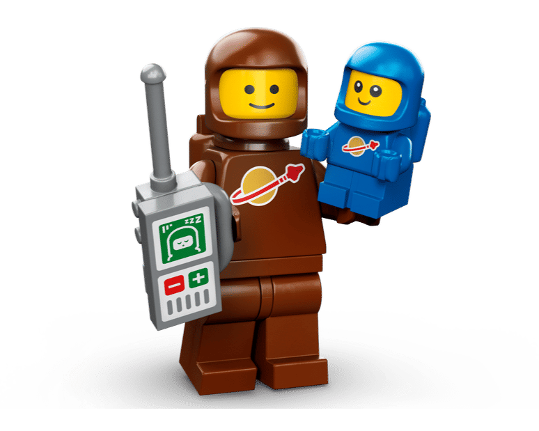 LEGO MINIFIG Brown Astronaut and Spacebaby, Series 24 col24 - 3