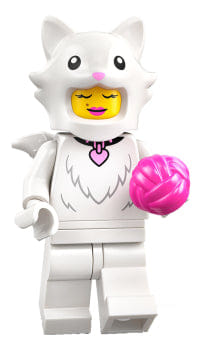 LEGO MINIFIG Fluffy Cat Costume Fan, Series 28 col28 - 2