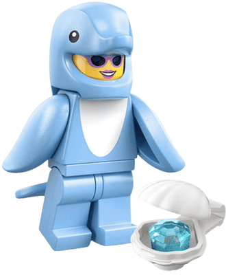 LEGO MINIFIG Dolphin Costume Fan, Series 28 col28 - 9