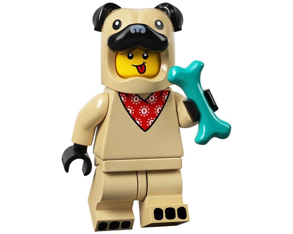 LEGO MINIFIG Pug Costume Guy, Series 21 col21 - 5