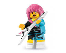 LEGO MINIFIG Rocker Girl, Series 7 col07 - 15