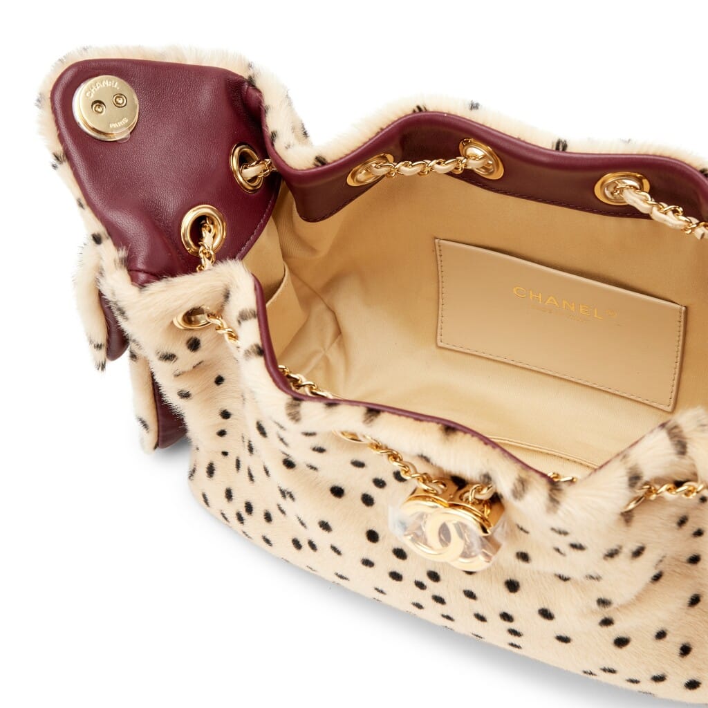 Light Beige and Black Cheetah Print Pony Hair Métiers d'art Mini 25 Bag Gold Hardware, 2026