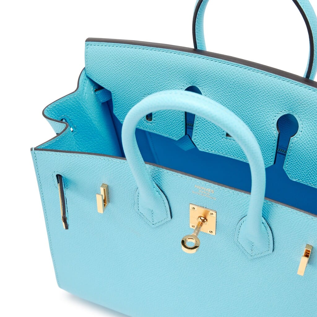 Bleu Celeste Epsom Sellier Birkin 25 Gold Hardware, 2022
