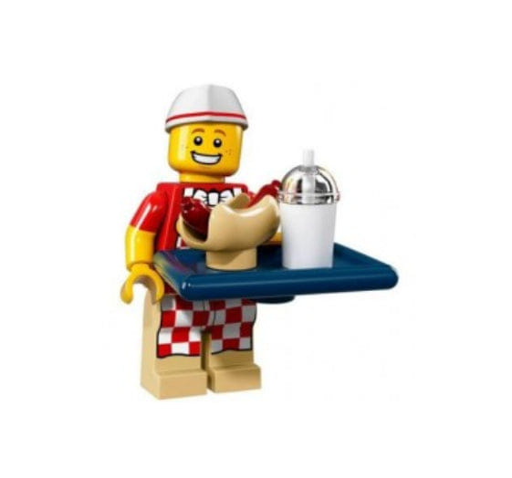LEGO MINIFIG Hot Dog Vendor, Series 17 col17 - 6