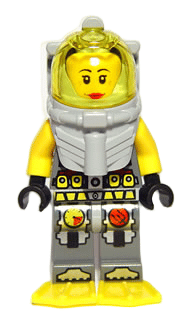 LEGO MINIFIG Atlantis Samantha Rhodes atl022