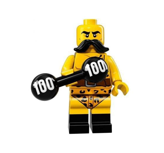 LEGO MINIFIG Circus Strongman, Series 17 col17 - 2