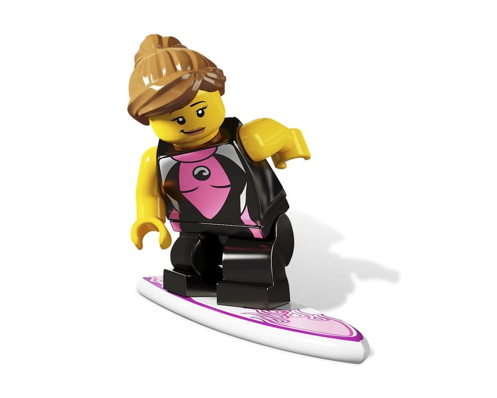 LEGO MINIFIG Surfer Girl, Series 4 col04 - 5