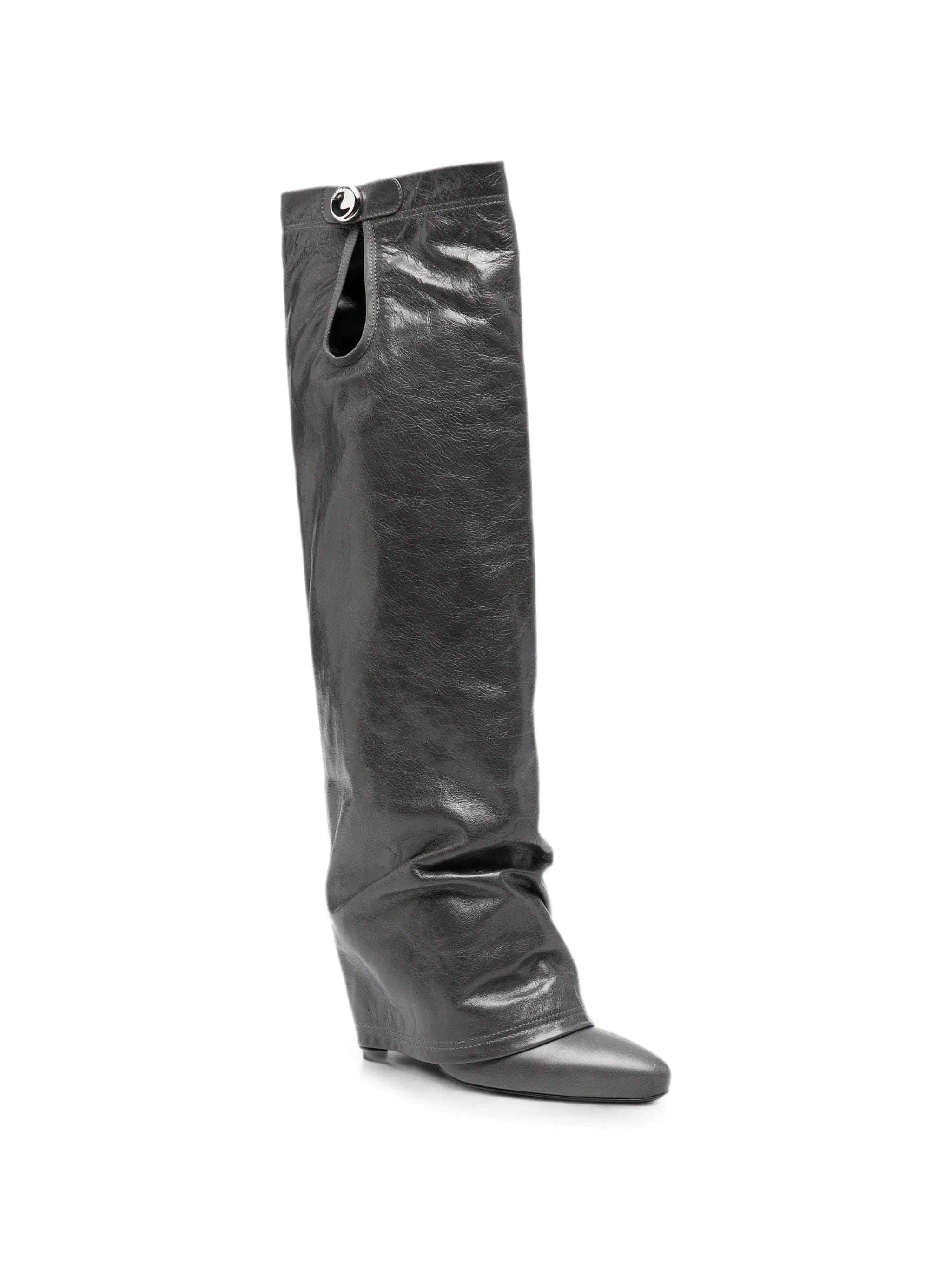 The Attico Leon folded - design knee - high boots