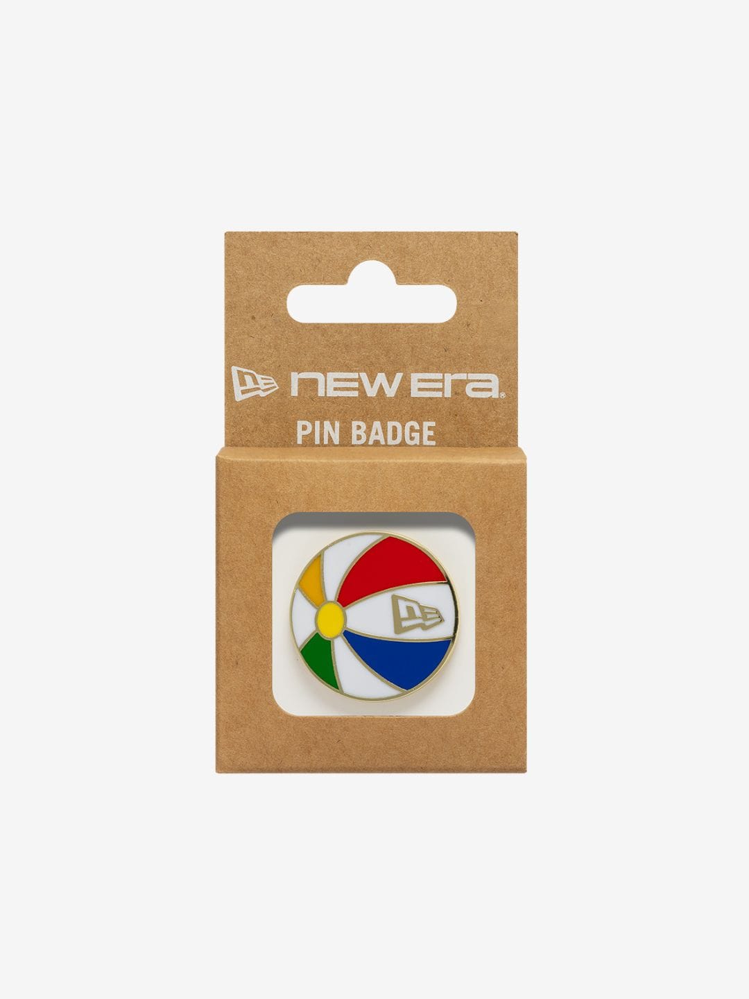 New Era Beachball Pin Badge Gold