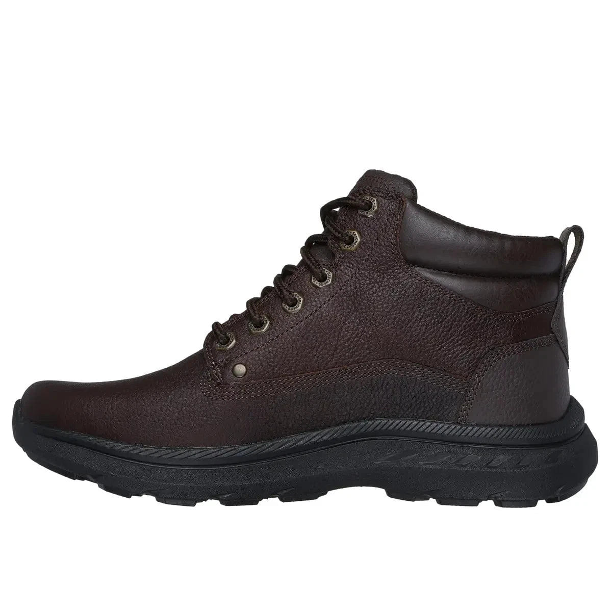 Skechers Pollard Lanser 205308 - RDBR Boots Men's Brown Leather Ankle HTAT1530