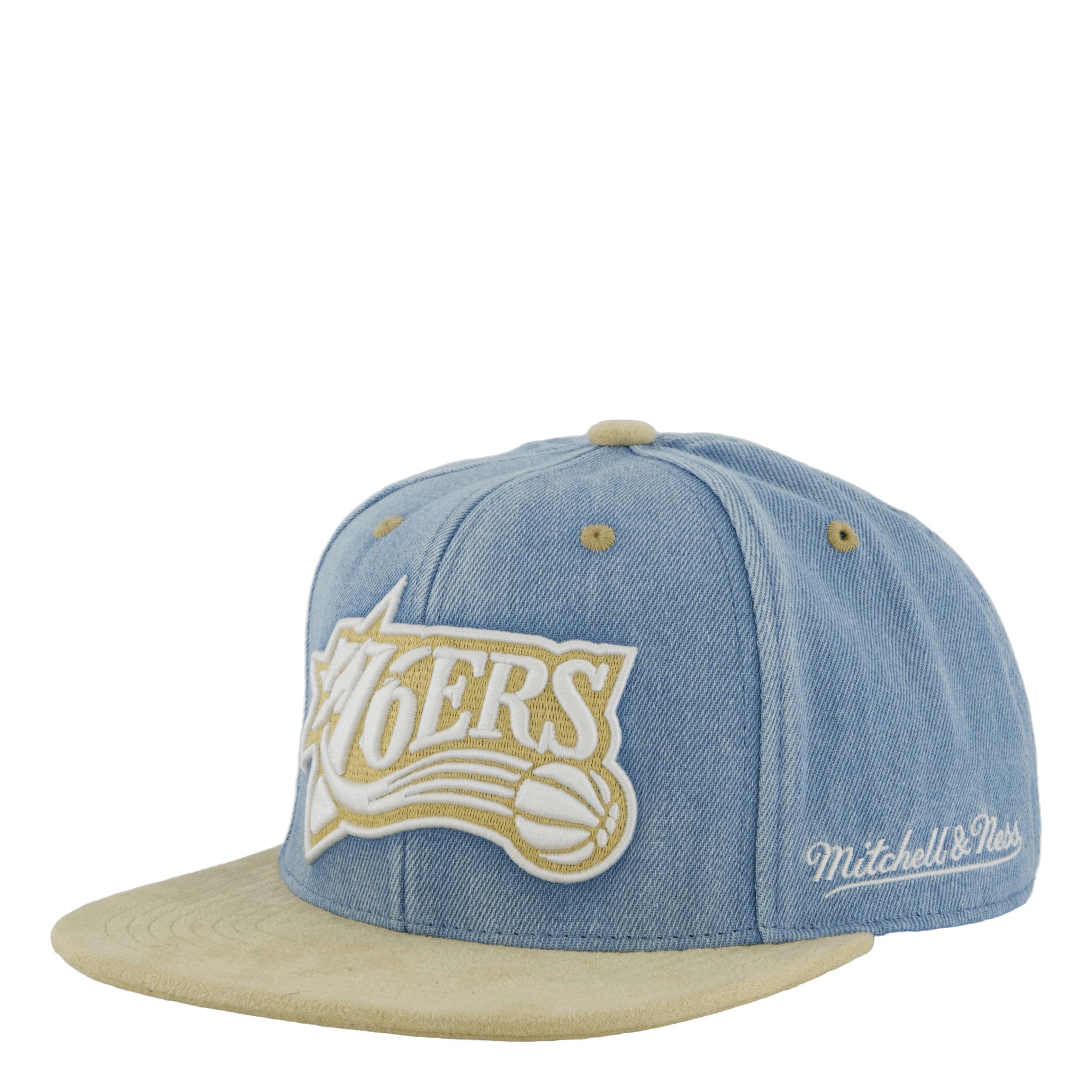 Mitchell & Ness 76ers Blue Jean Baby Fitted HWC