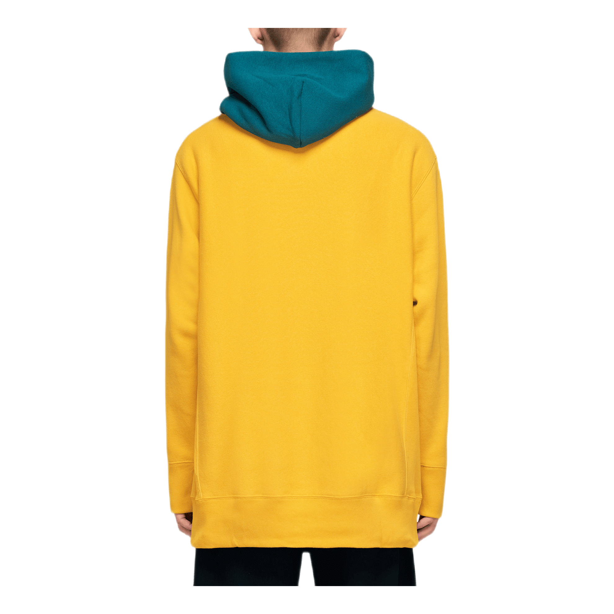 Champion Color Block Hooded Sweatshirt Yellow