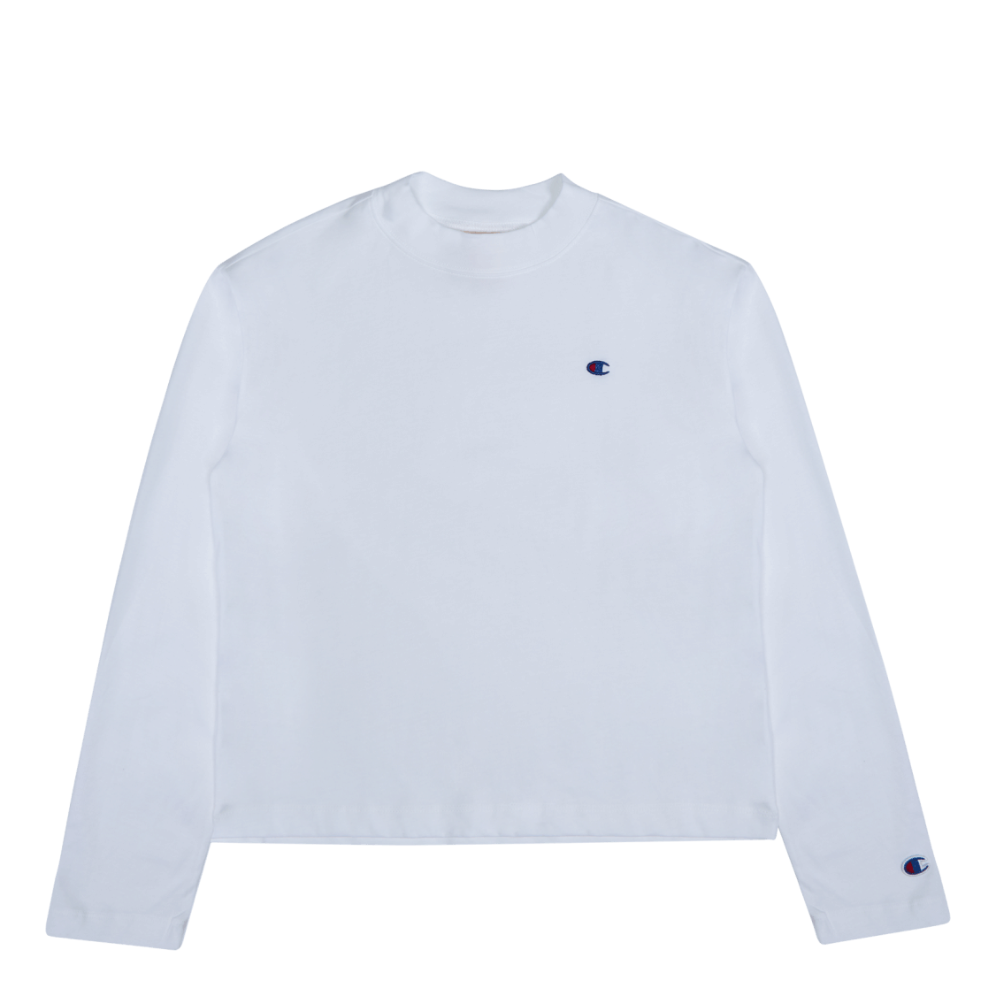 Champion Long Sleeve Crewneck T - shirt Wht