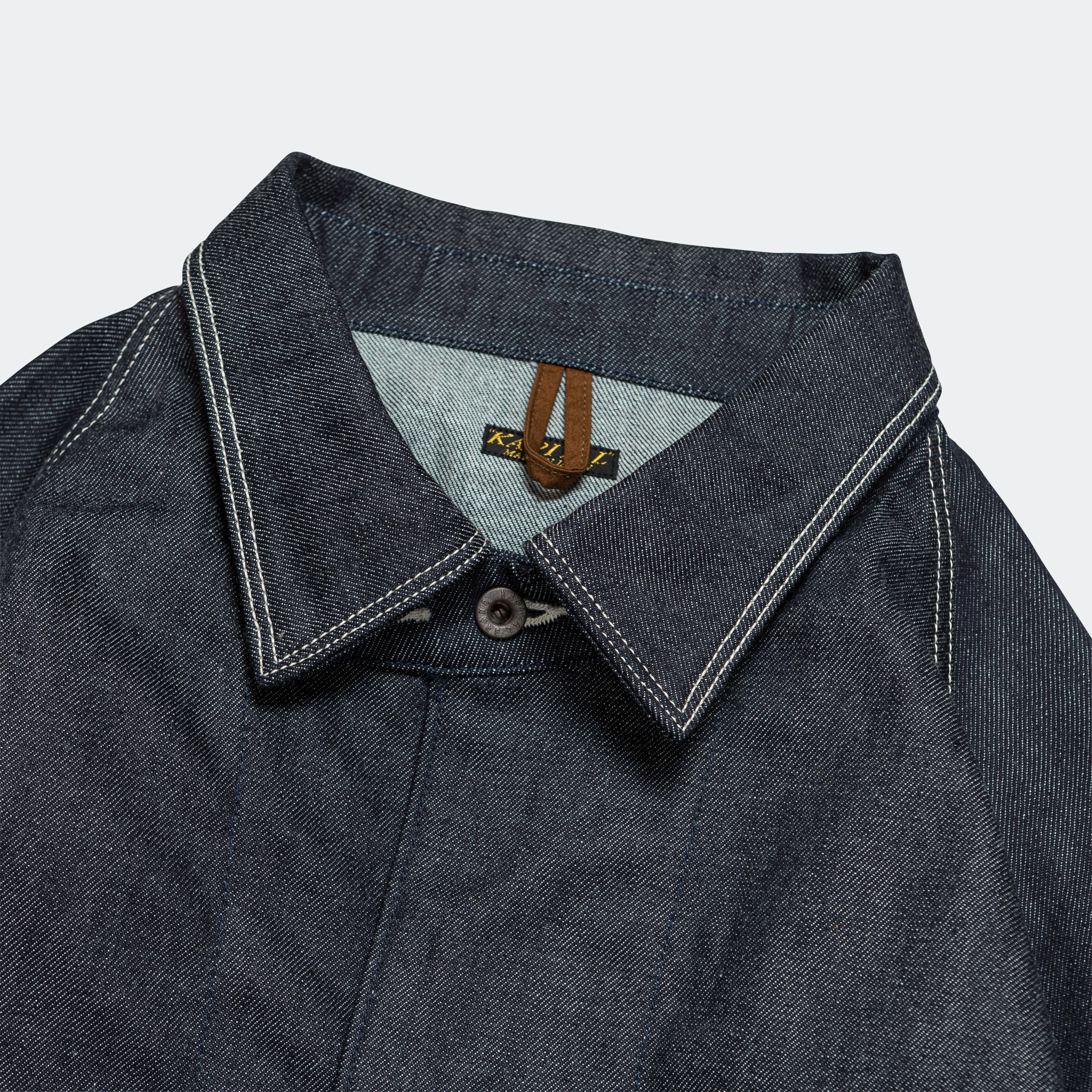 Kapital 12 oz PALM TREE Jacquard Denim CACTUS Coverall - Indigo
