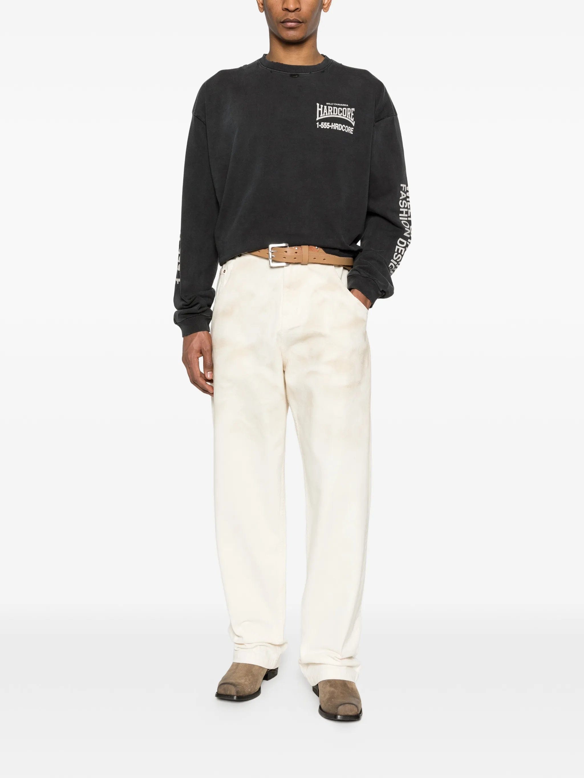 Willy Chavarria button - fastening jeans