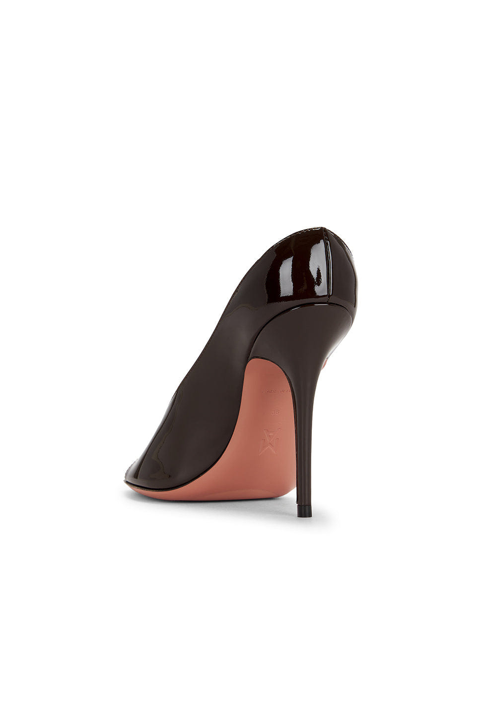 AMINA Muaddi Anok 105 Patent Slipper Mule