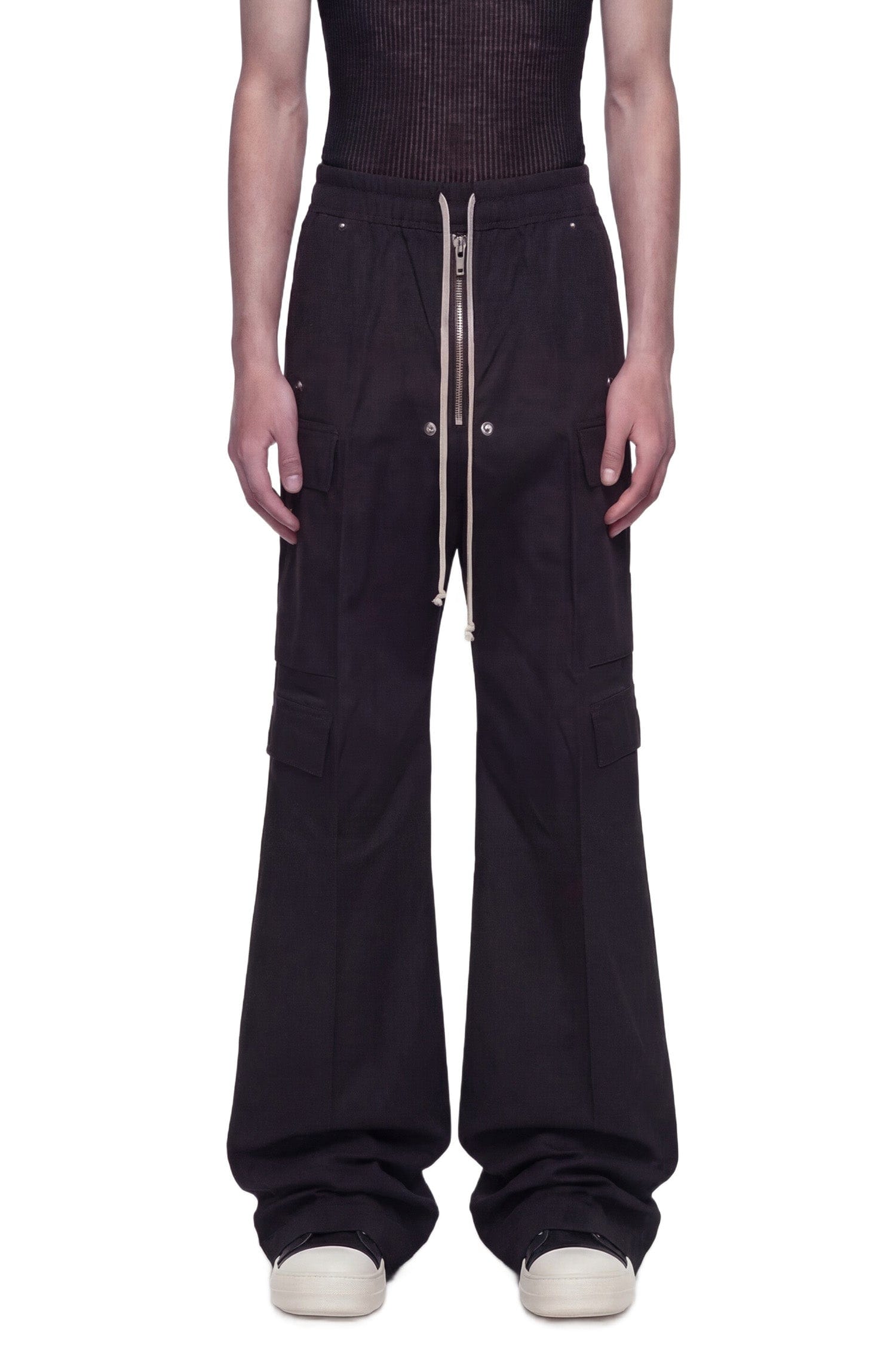 RICK OWENS Temple Cargobelas in Silk Taffeta