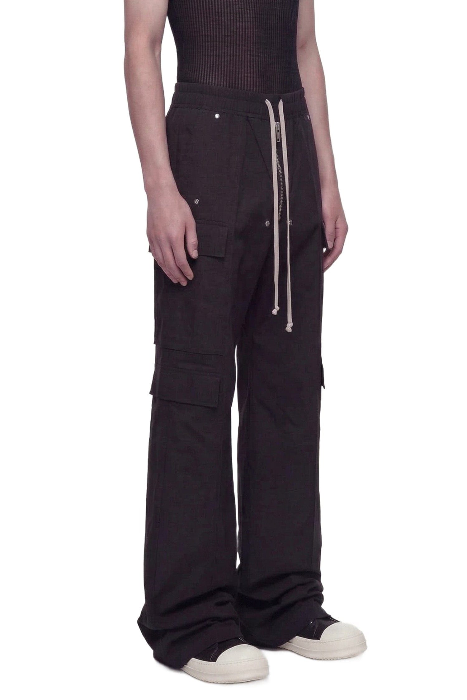 RICK OWENS Temple Cargobelas in Silk Taffeta