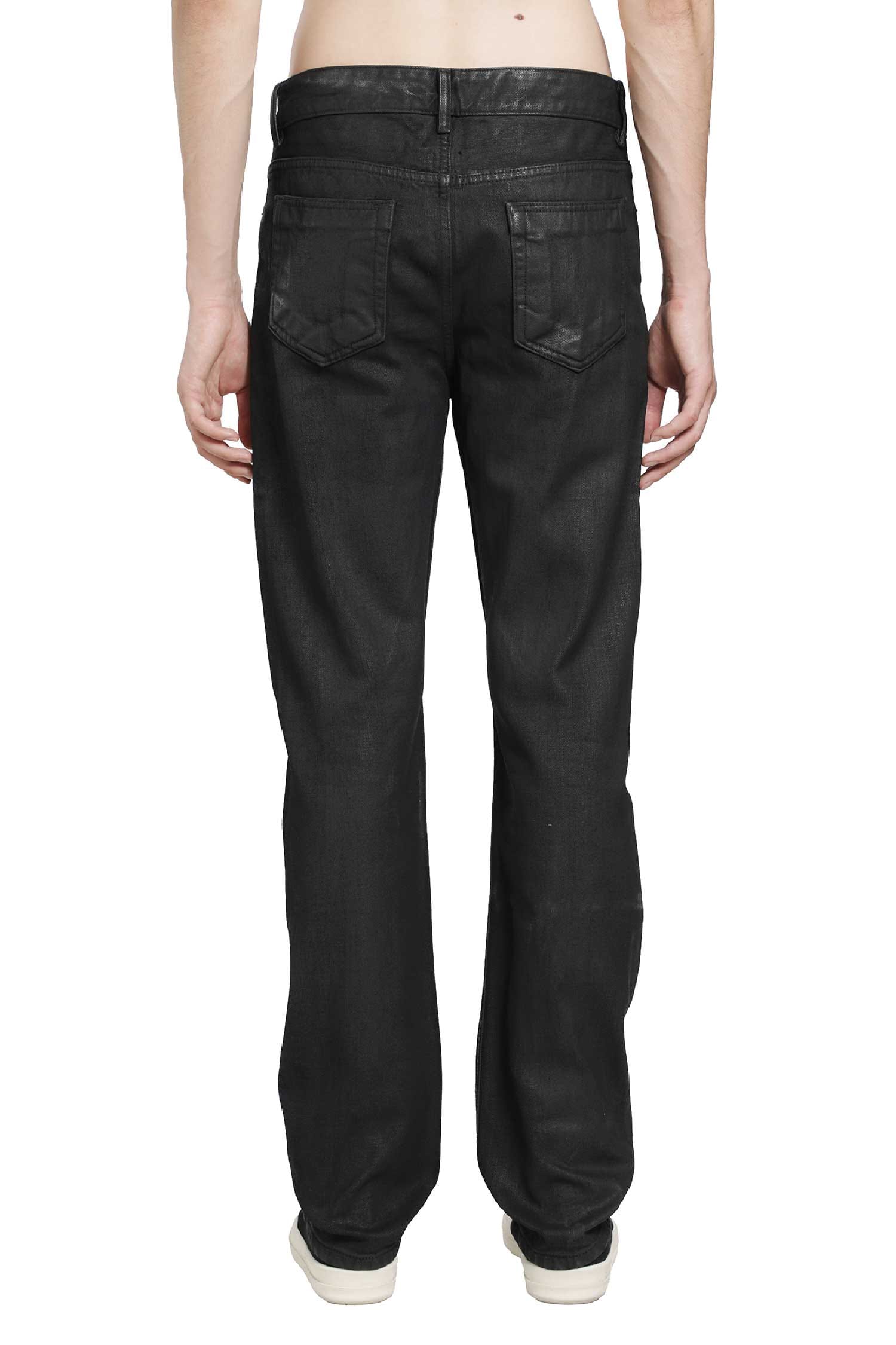RICK OWENS Drkshdw Tower Fog Cut in Wax Denim