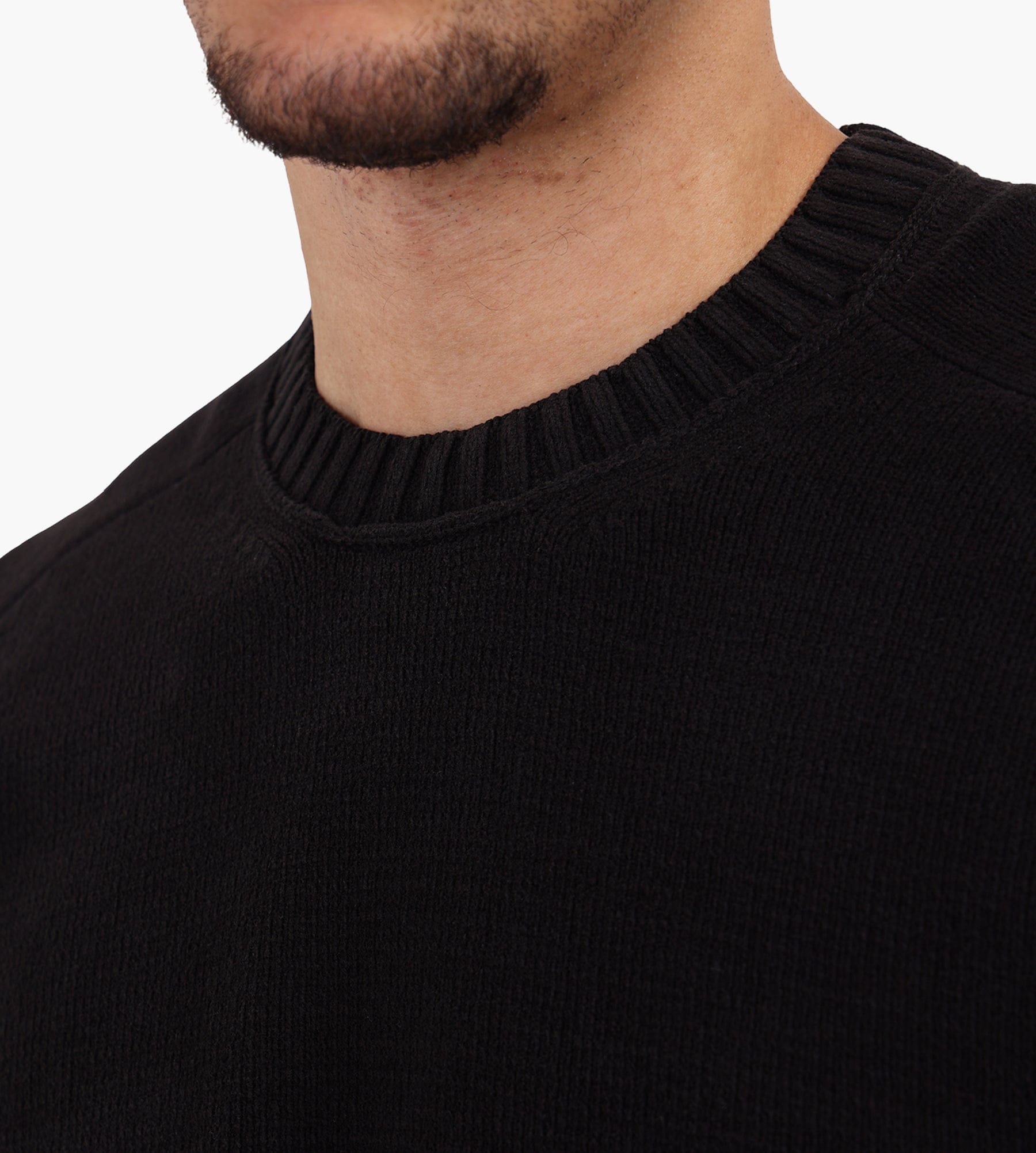 C.P. Company Cotton Chenille Crewneck Lens Black