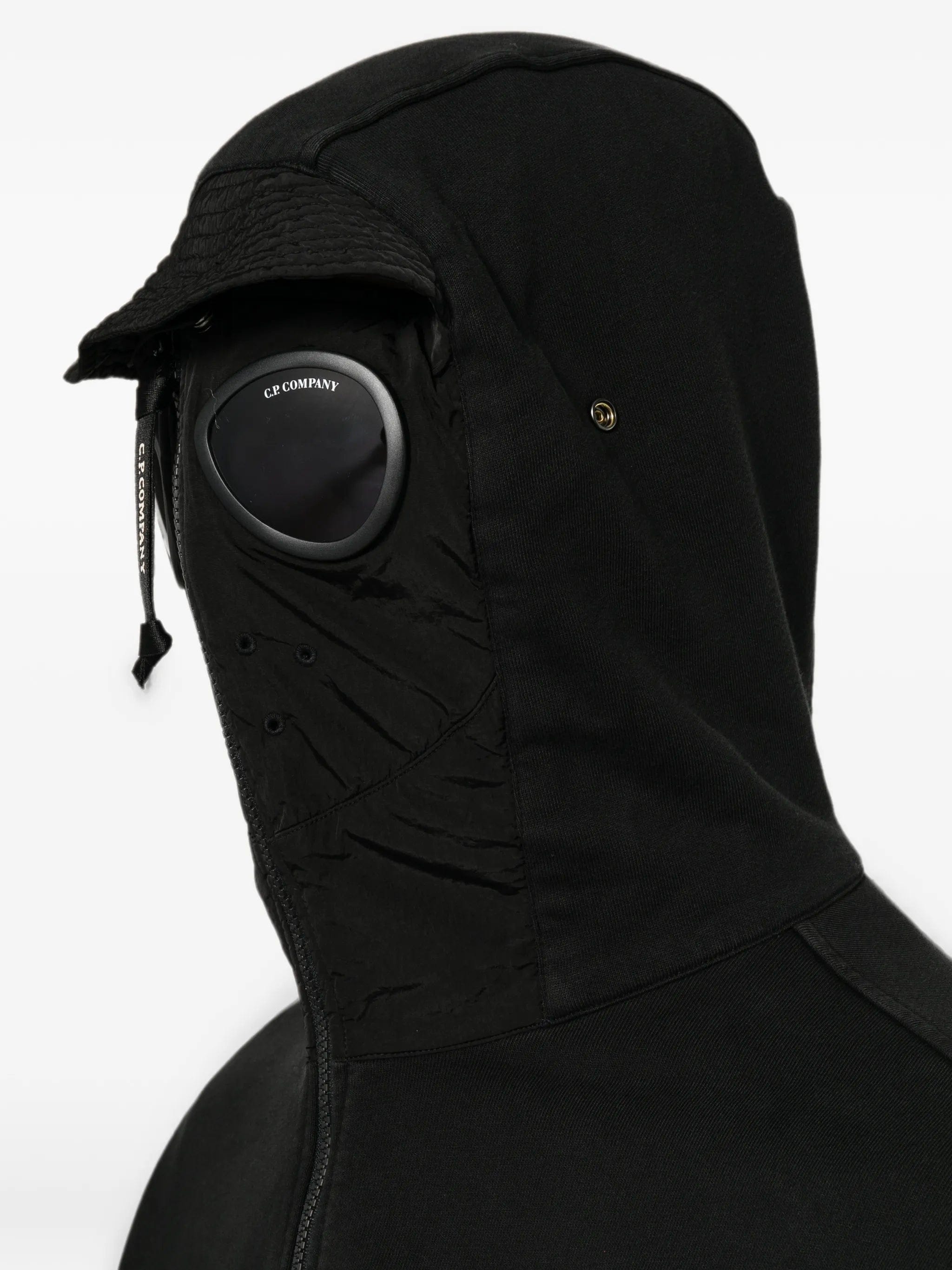 C.P. Company goggle - detail zip - up sweatshirt