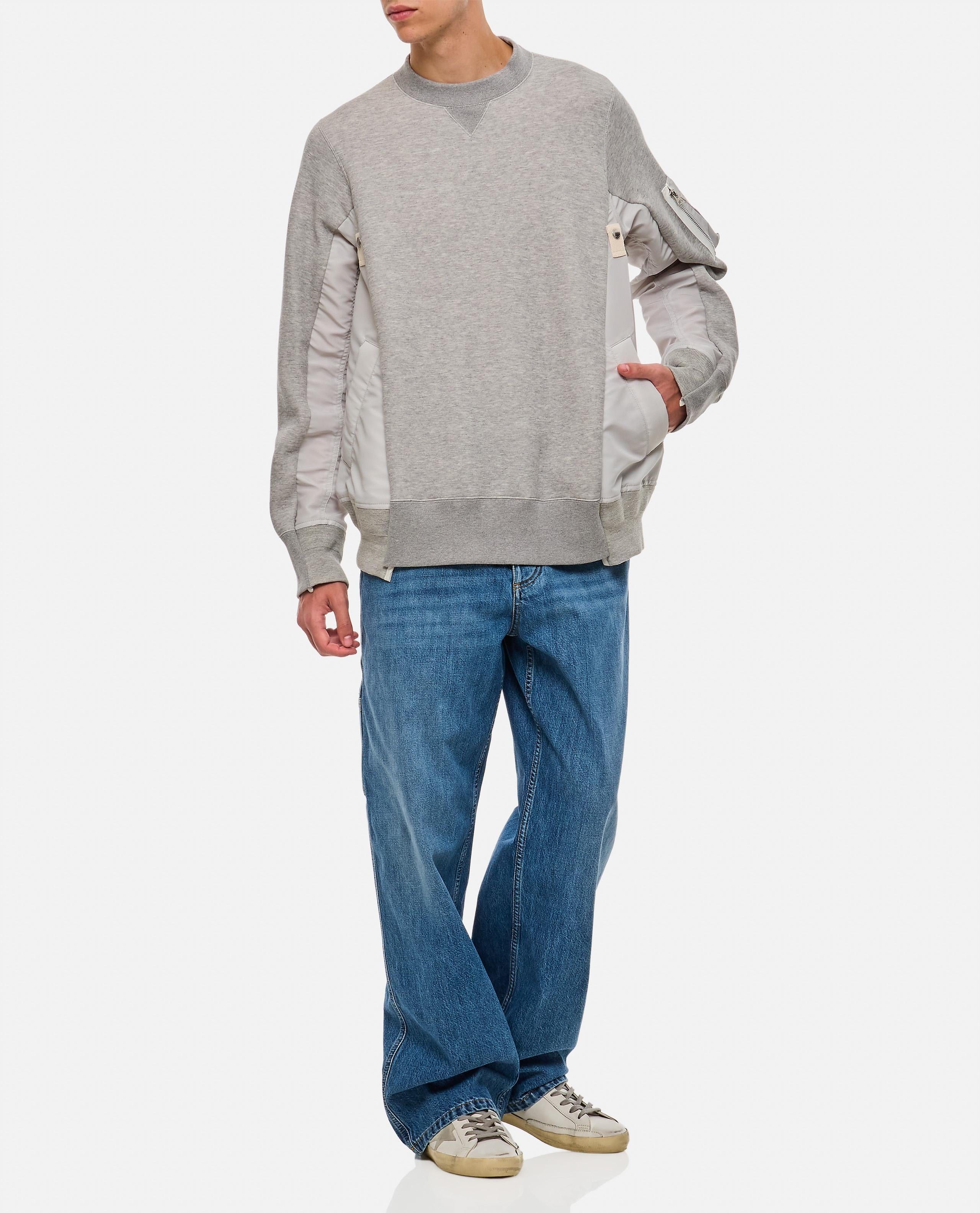 Sacai FELPA IN COTONE E NYLON